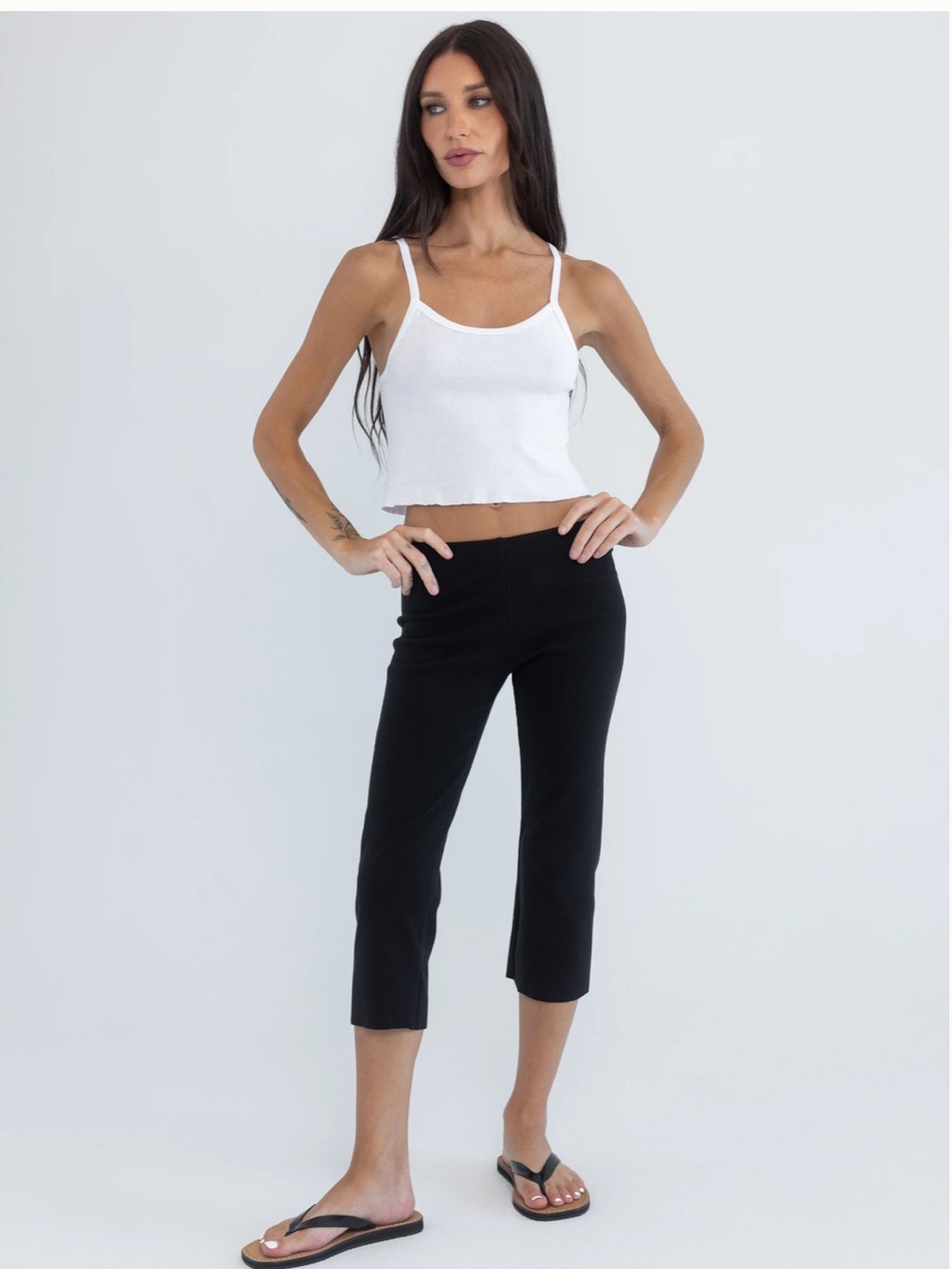 Brule Elke rib capri pants